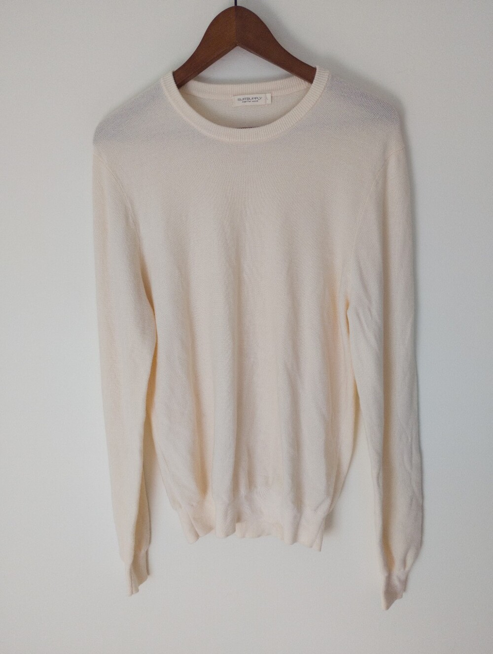 Suitsupply Fine Knit Merino Wool Crewneck Sweater Size Large